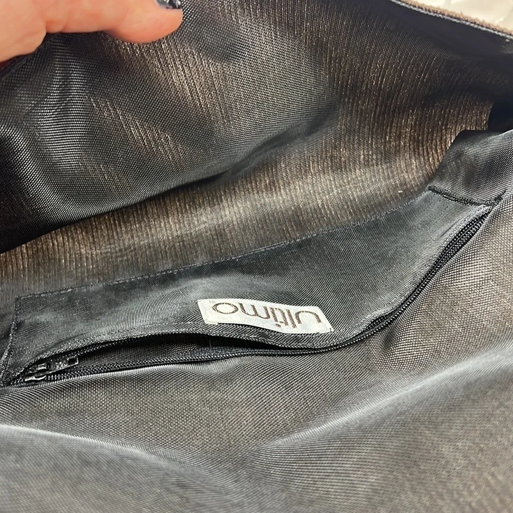 Ultimo Brown Silk Crepe Large Clutch Bag